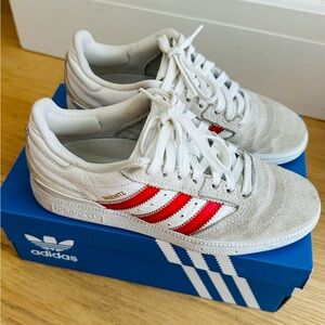 ADIDAS BUSENITZ Women’s 6/Mens 5 Red white silver
